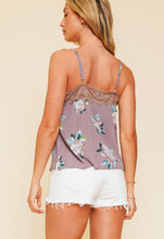 Load image into Gallery viewer, Starstruck Floral Lace Tank - Lavender