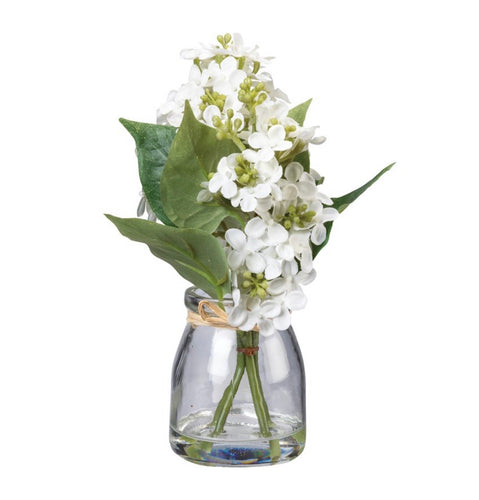 White Lilac Jar Floral