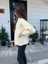 Load image into Gallery viewer, Claire Crew Neck Sweater - Cream
