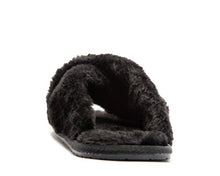 Load image into Gallery viewer, Kylie Crisscross Slippers- Black