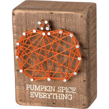 Load image into Gallery viewer, Pumpkin String Art Block Sitter