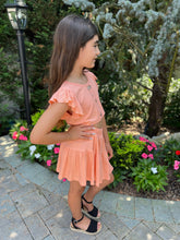 Load image into Gallery viewer, Oh So Cute Tiered Skirt Set- Peach