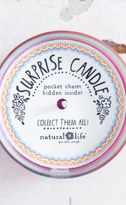 Natural Life Surprise Candle - Rainbow Border