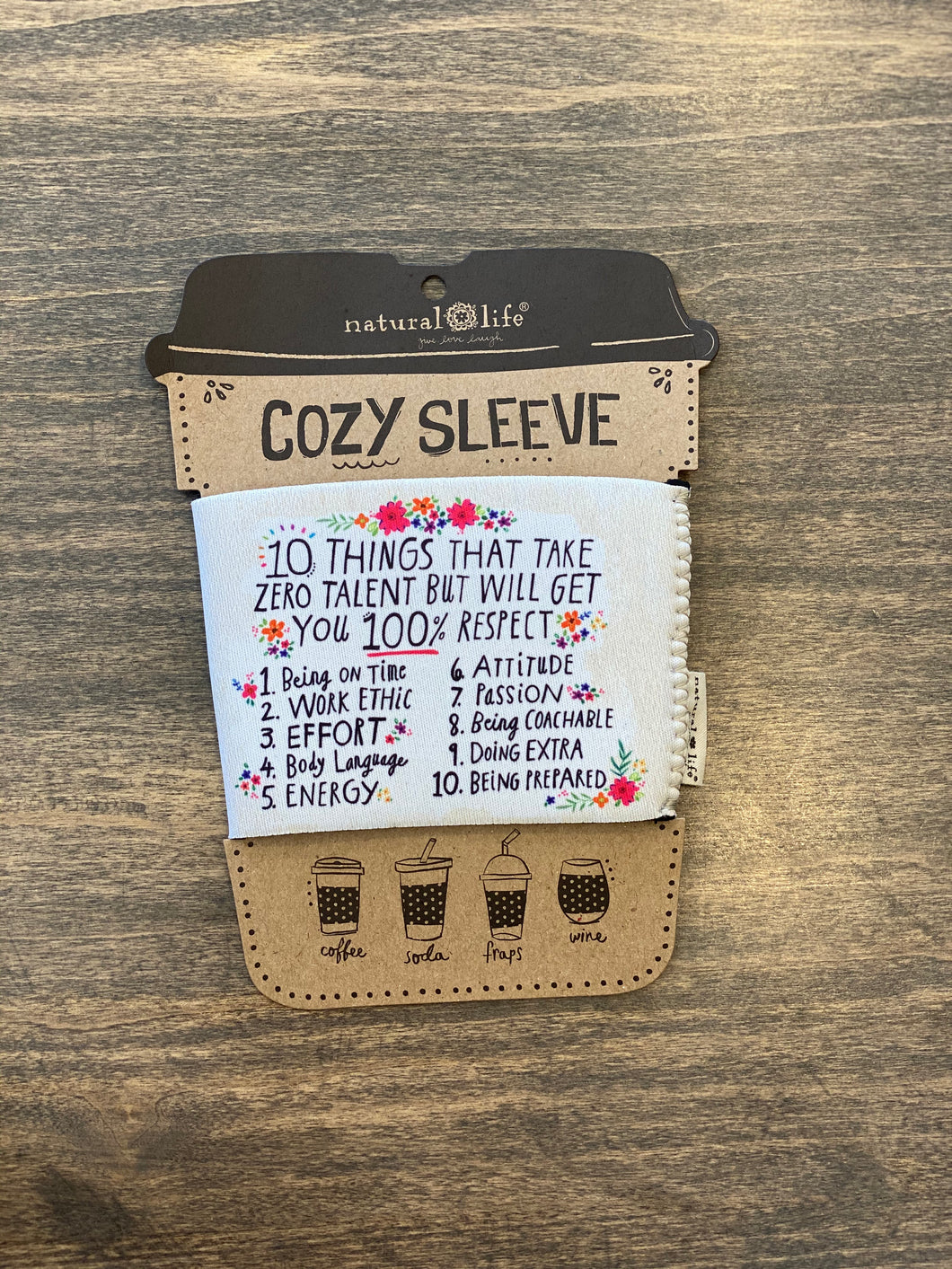 Cozy Sleeve- 10 Things