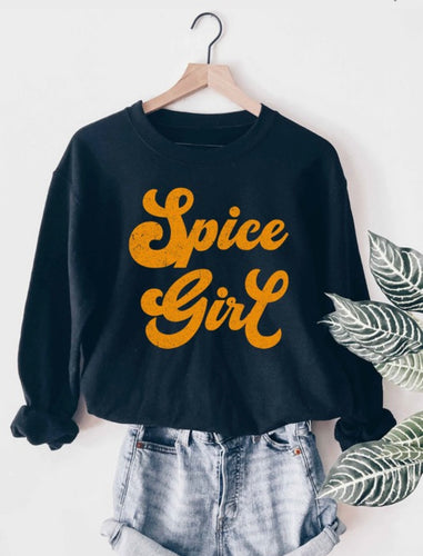 Spice Girl Sweatshirt- Black
