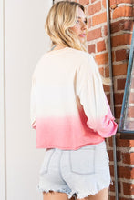 Load image into Gallery viewer, Love Cropped Top- Pink/Ivory Ombre